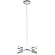 Canada 4 Light 15.75 inch Chrome Chandelier Ceiling Light