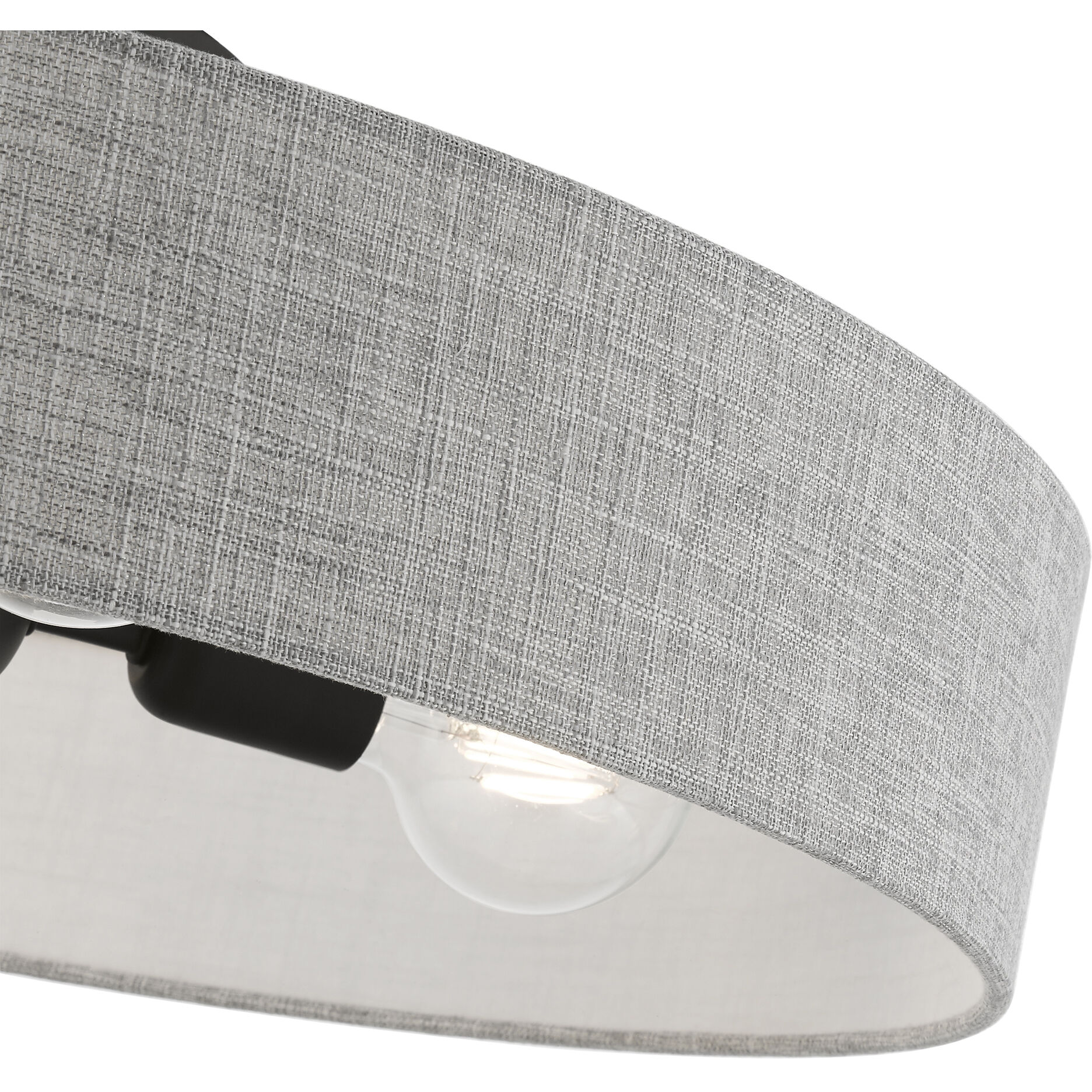 Elmhurst 4 Light 22 inch Black Semi-Flush Ceiling Light, Large