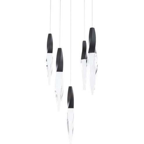 Kindjal LED 17 inch Black Multi-Light Pendant Ceiling Light, Beyond