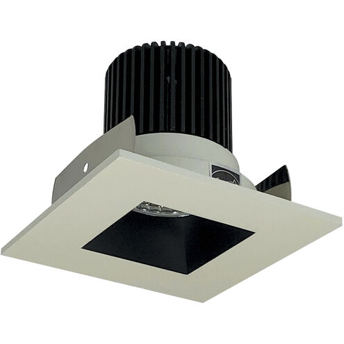 Iolite Black with White Recessed Light in Black / White, 800, Comfort Dim, Square/Square Reflector