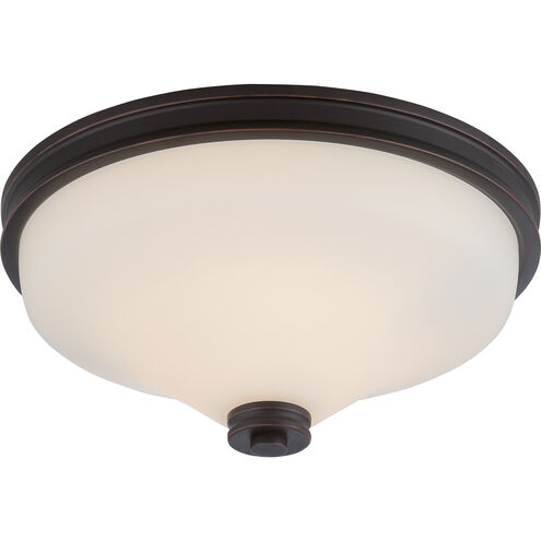 Cody LED 13 inch Mahogany Bronze Flush Mount Ceiling Light