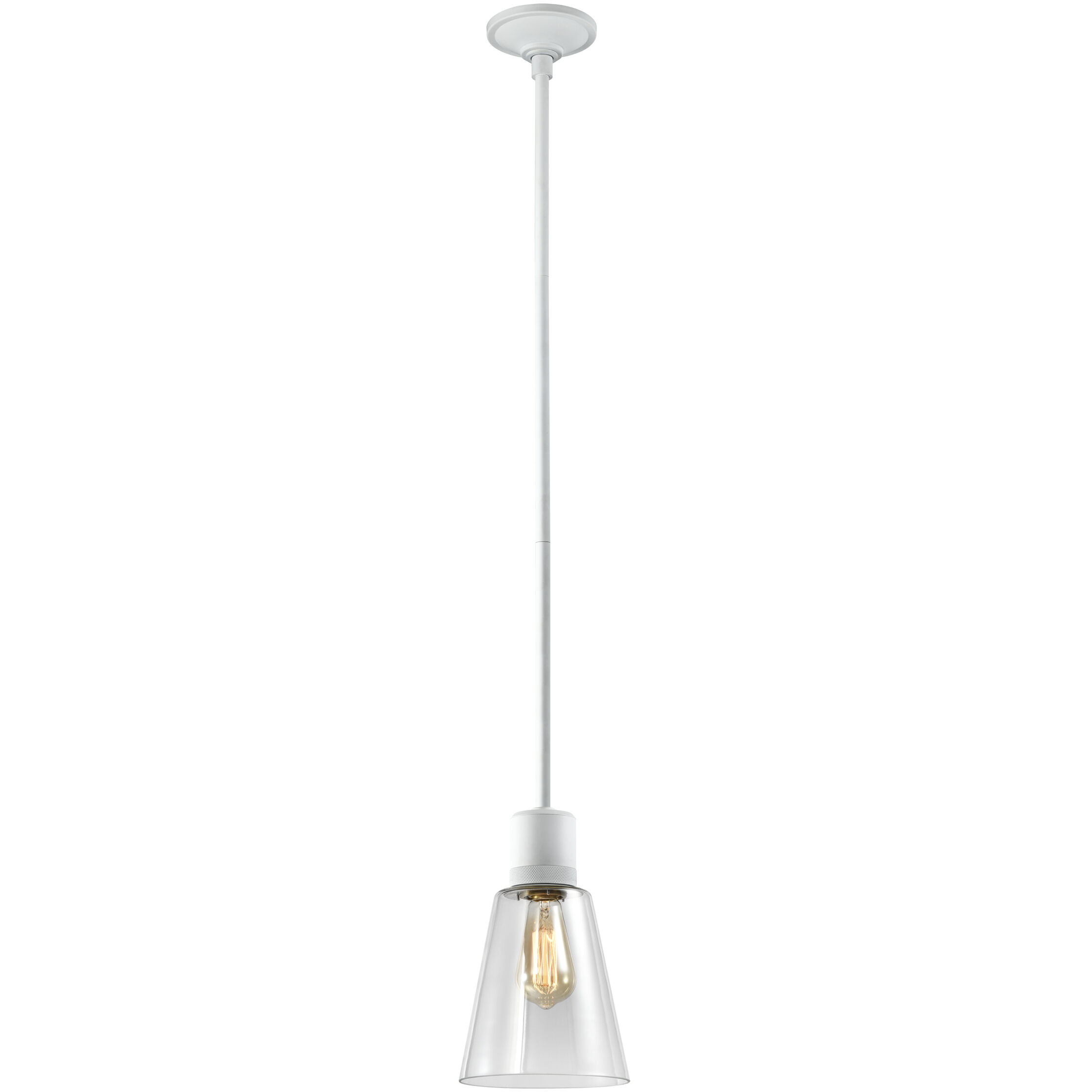 Zigrina 1 Light 7.13 inch Matte White Pendant Ceiling Light