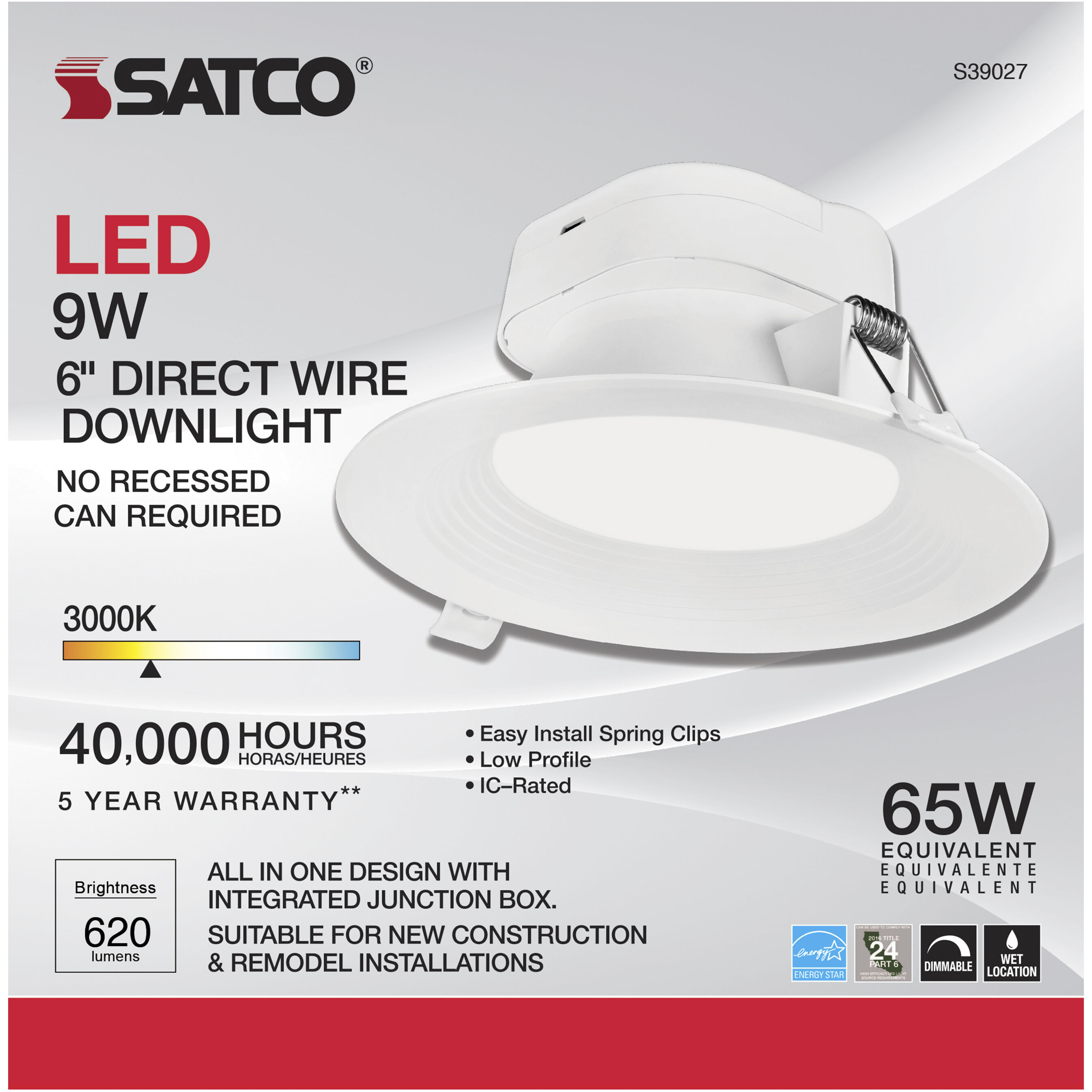 Edgewood LED Module White Recessed