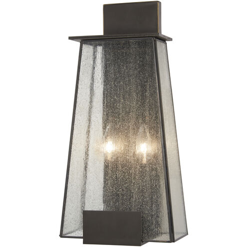 Bistro Dawn 2 Light 18 inch Dakota Bronze Outdoor Wall Mount, Great Outdoors