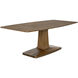 Travis 84 X 44 inch Dark Walnut Dining Table