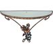 Muscadine Beige with Antique Gold Wall Shelf