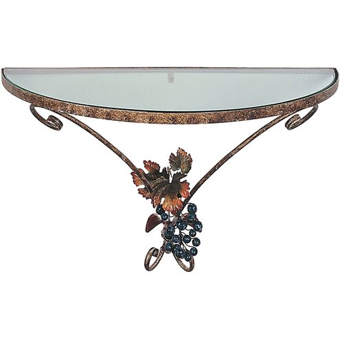 Muscadine Beige with Antique Gold Wall Shelf