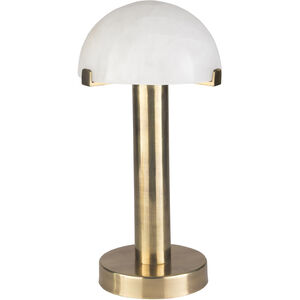 Ursula 15 inch 25 watt Brass and Brass Table Lamp Portable Light