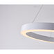 Canada LED 16 inch Matte White Chandelier Ceiling Light