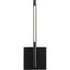 Palillos LED 14.75 inch Black Sconce Wall Light