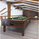 Cordon 3 Light 58 inch Matte Black and Rubbed Brass Billiard Ceiling Light in Matte Black Steel