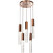 Axis LED 16.5 inch Burnished Bronze Chandelier Ceiling Light in 3000K LED, Multi-Port