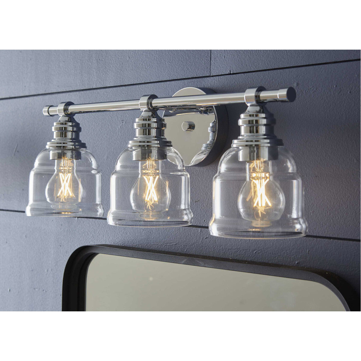 Ambrose 3 Light 21 inch Polished Chrome Bath Vanity Wall Light