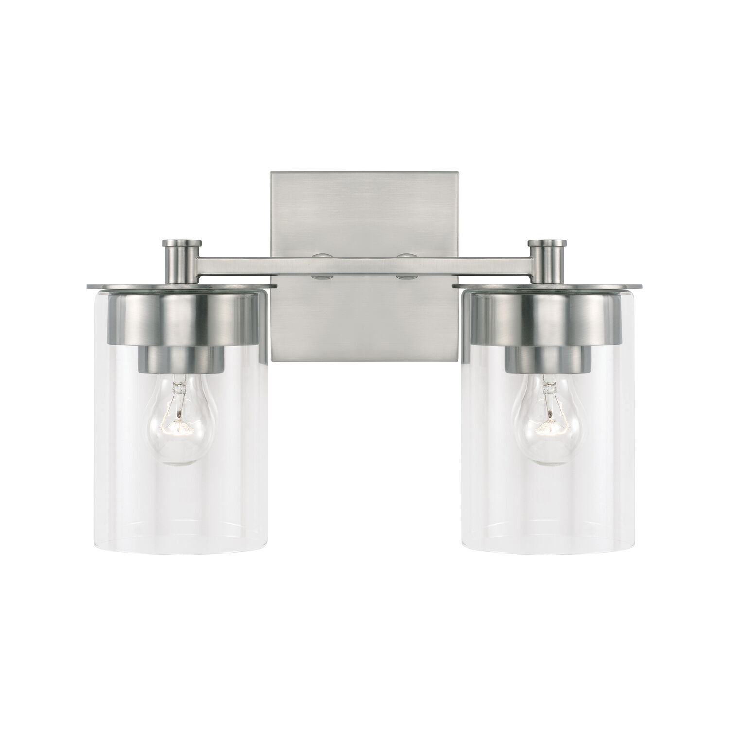 Mason 2 Light 13.75 inch Brushed Nickel Vanity Light Wall Light