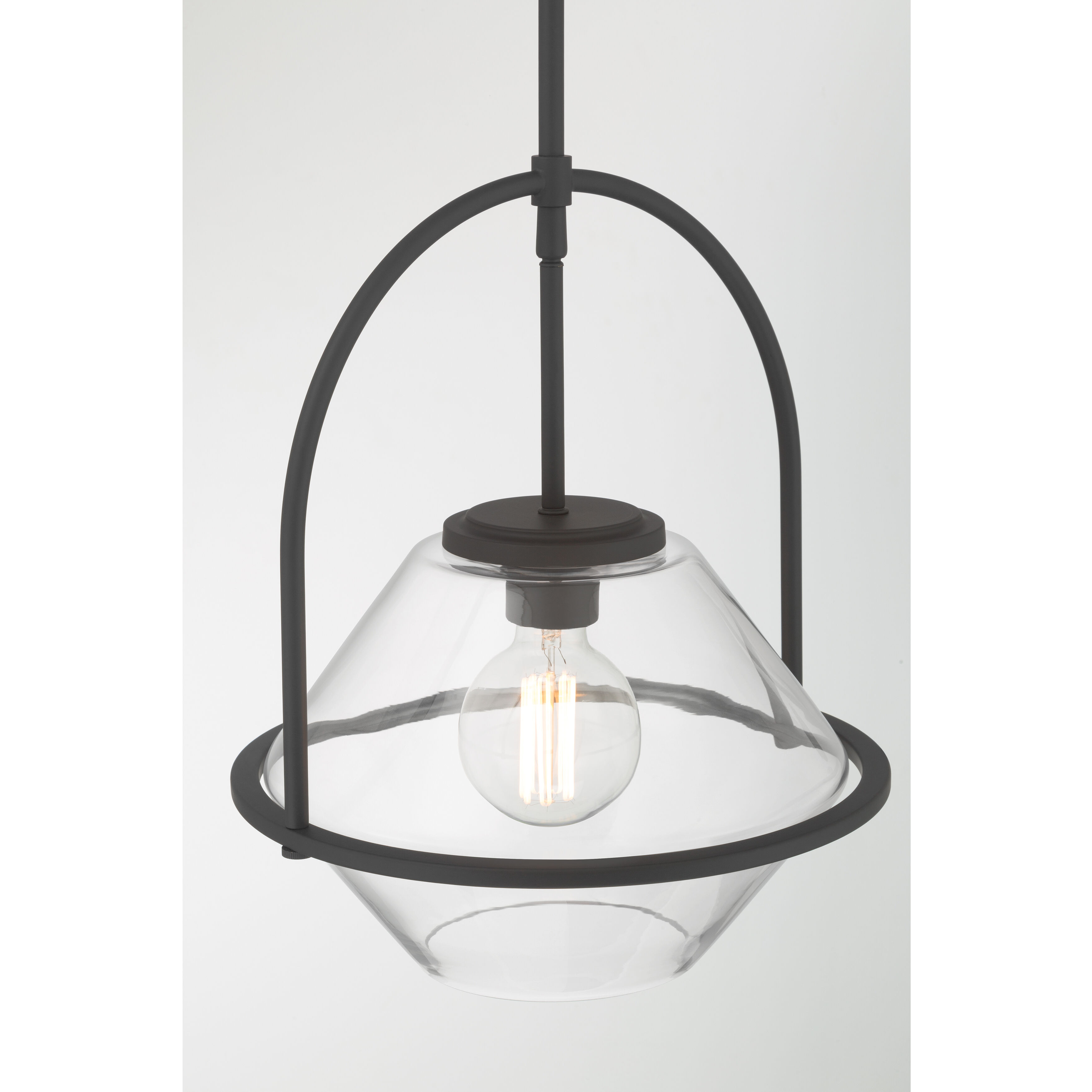 Coralyn 1 Light 13.25 inch Dark Matte Black Pendant Ceiling Light