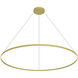 Cerchio LED 70.88 inch Brushed Gold Pendant Ceiling Light