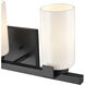 Dressler 3 Light 22 inch Matte Black Vanity Light Wall Light