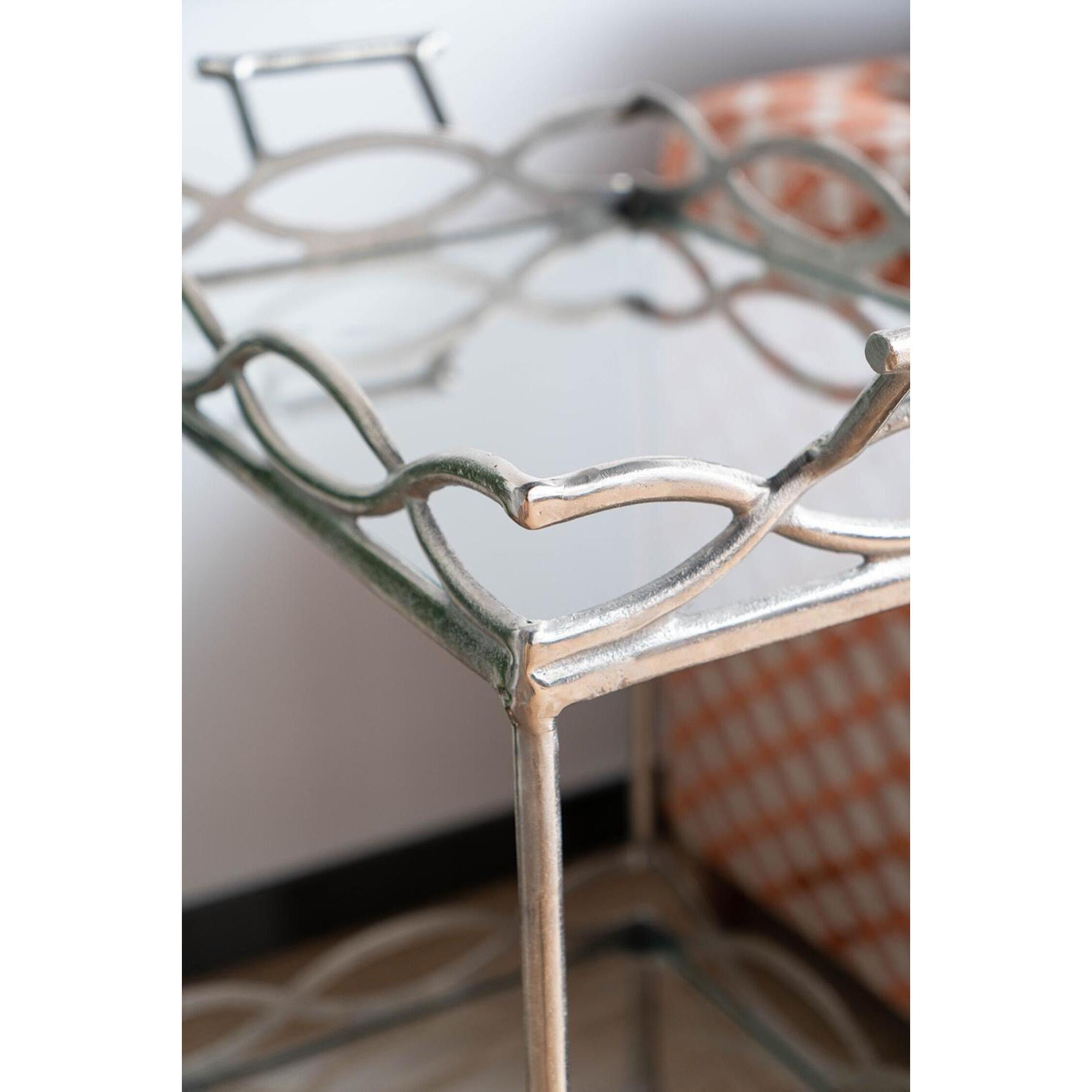 Anita Nickel Bar Cart