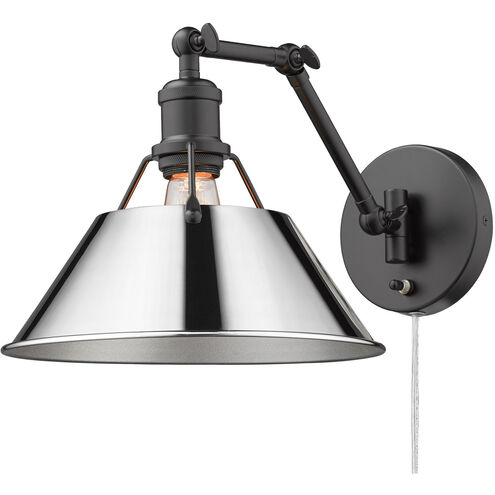 Orwell 1 Light 10 inch Matte Black Articulating Wall Sconce Wall Light in Chrome, Adjustable