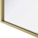 Amoura 48 X 30 inch Brass Mirror