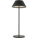 Zola 14.38 inch 3 watt Black Table Lamp Portable Light