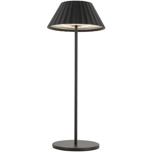 Zola 14.38 inch 3 watt Black Table Lamp Portable Light
