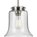 Winslett 1 Light 9 inch Brushed Nickel Mini-Pendant Ceiling Light