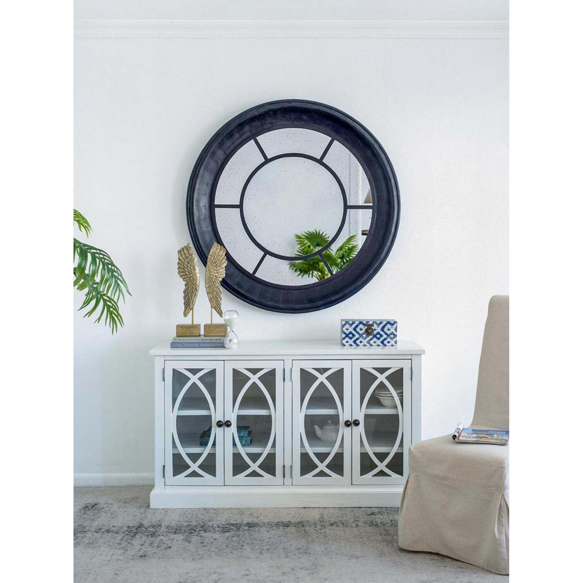 Cameron 47 X 47 inch Black Mirror