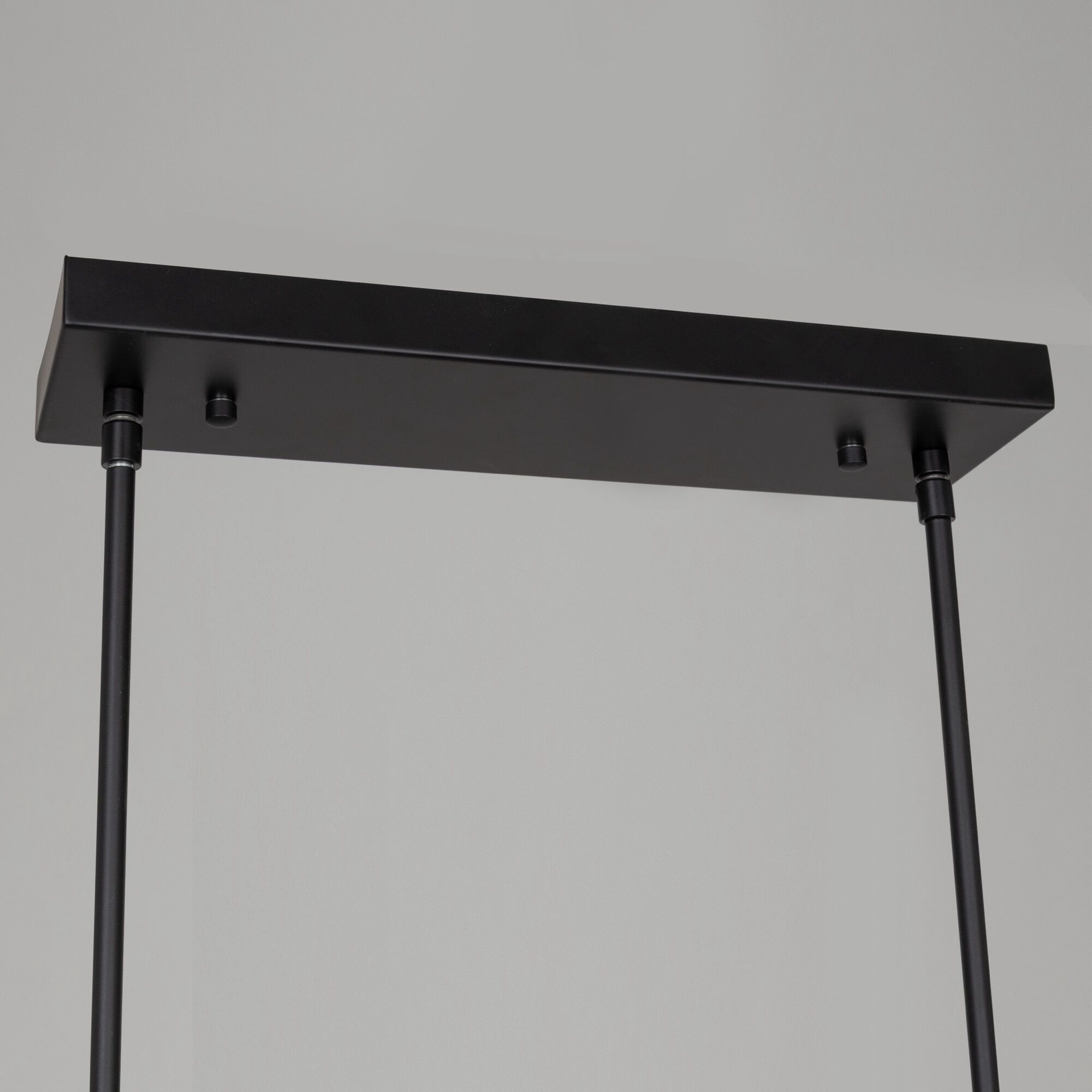 Cascata LED 45 inch Black and Brushed Brass Island Light Ceiling Light