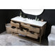 Larkin 60 X 22 X 34 inch Natural Oak Vanity Sink Set