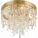 Winfield 4 Light 16 inch Antique Gold Flush Ceiling Light