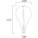 Glow LED A50 E26 Medium 5 watt 120 2200K Bulb
