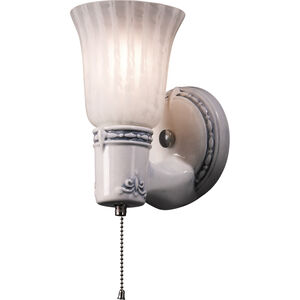 American Classics 1 Light 5 inch Brushed Nickel and Antique Blue Wall Sconce Wall Light
