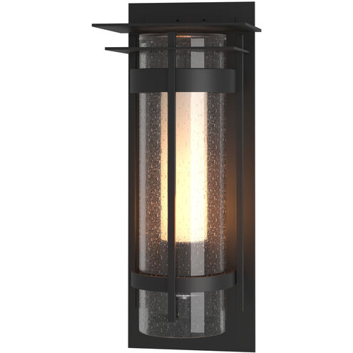 Torch 1 Light 16.2 inch Coastal Black Outdoor Sconce