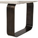 Sander Aged Bronze with White Bench