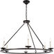 Maine 6 Light 36 inch Black Chandelier Ceiling Light