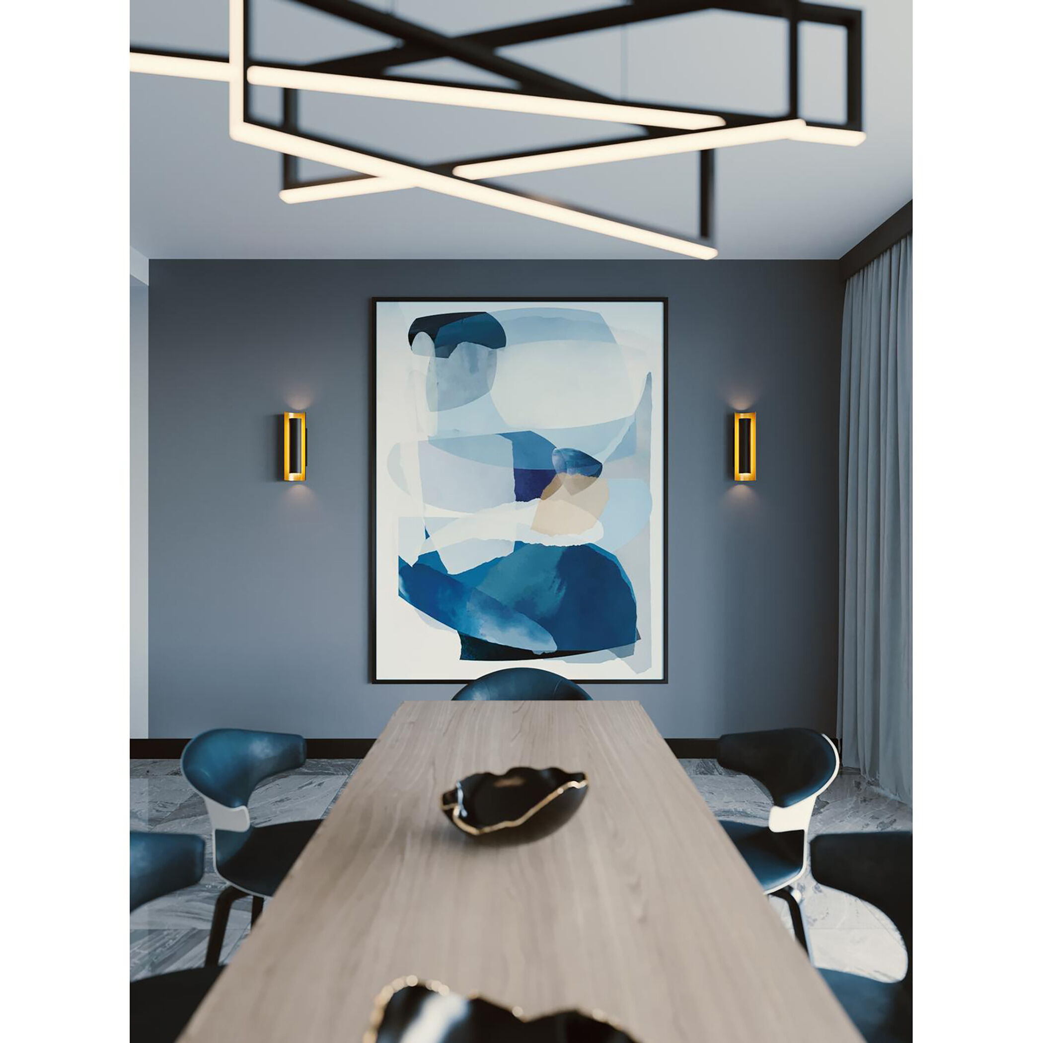 Reveal LED 4.9 inch Black ADA Sconce Wall Light