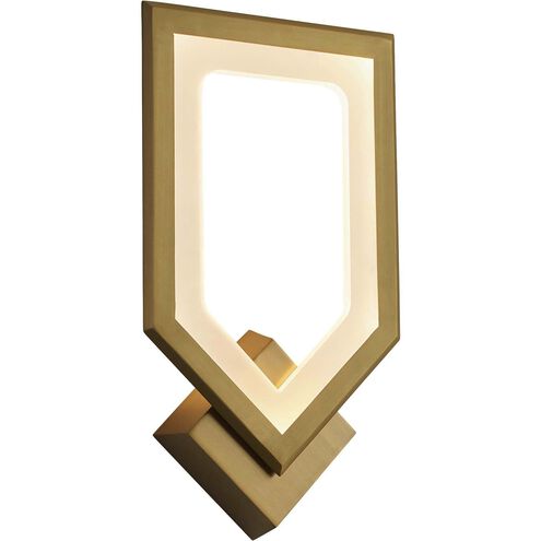 Aegis 1 Light 9 inch Aged Brass Sconce Wall Light
