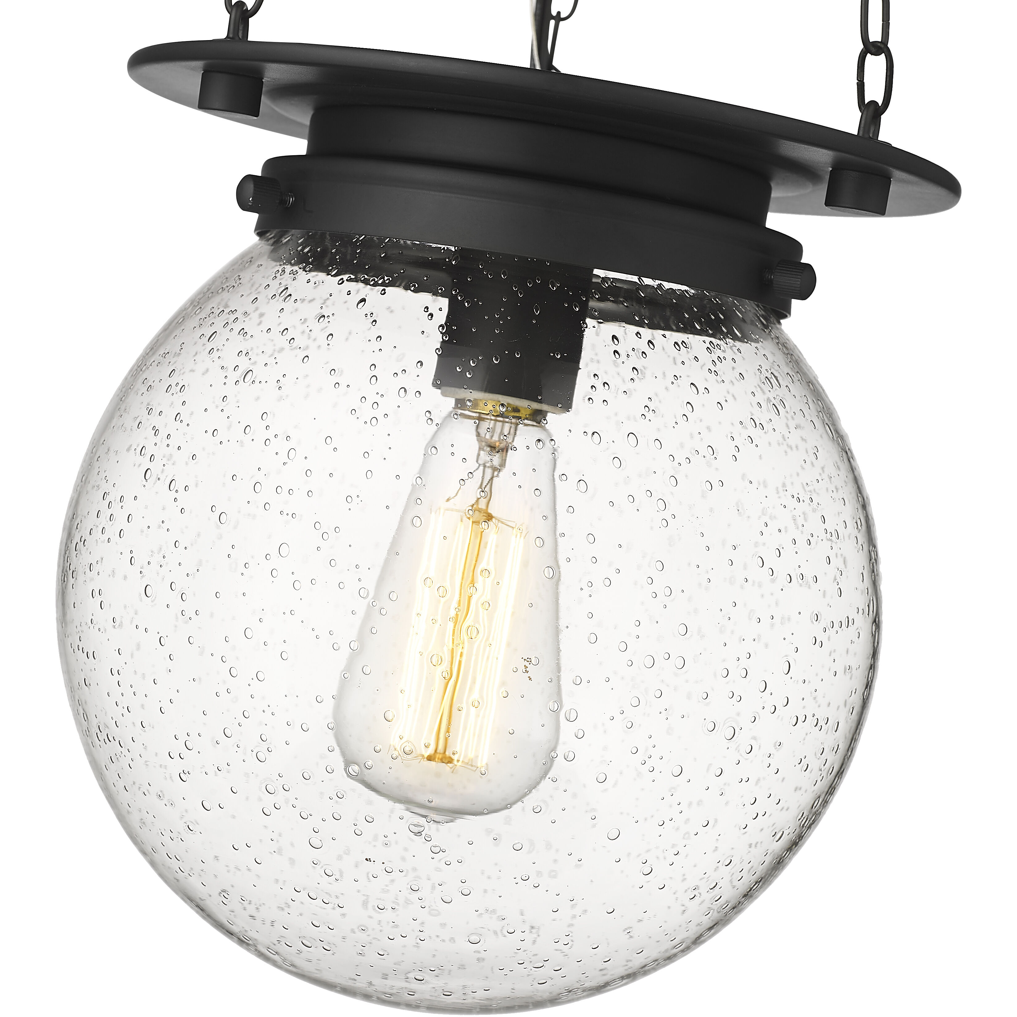 Calhoun 1 Light 9 inch Matte black Pendant Ceiling Light