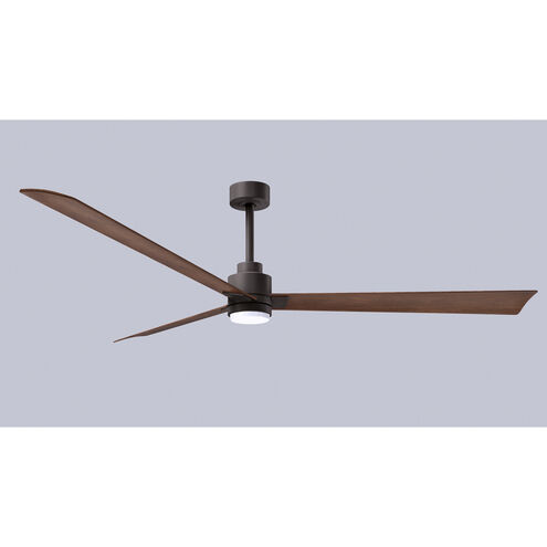 Atlas Alessandra-LK 72 inch Textured Bronze with Walnut Tone Blades Indoor/Outdoor Ceiling Fan