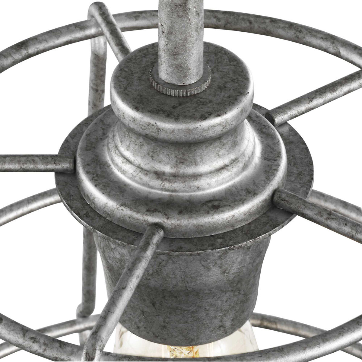 Chambers 1 Light 10 inch Galvanized Mini-Pendant Ceiling Light