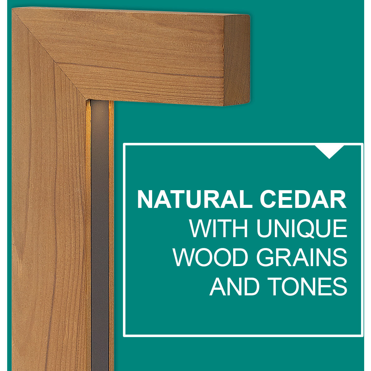 Hardy Island Atlantis 12v 1.50 watt Cedar Landscape Path Light