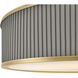 Arden 4 Light 24 inch Heritage Brass Drum Chandelier Ceiling Light
