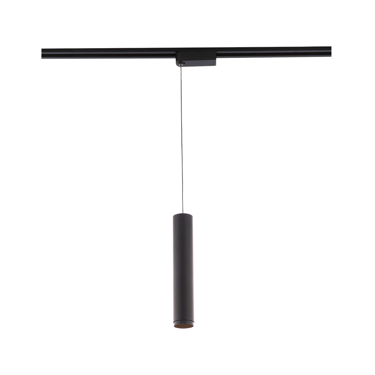 Silo Pendants 1 Light 120 Black/Black Track Head Ceiling Light in 3000K