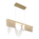 Tenda LED 3 inch Painted Brushed Black Chandelier Ceiling Light