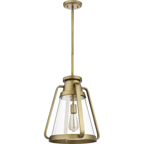 Everett 1 Light 14 inch Natural Brass Pendant Ceiling Light