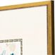 Abstract Collection Traditional Antique Gold Wood With Beaded Lip Framed Art