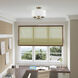 Brookdale 3 Light 13 inch Antique Brass Semi-Flush Mount Ceiling Light