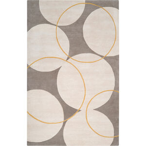 Goa 96 X 60 inch Neutral and Brown Area Rug, Wool