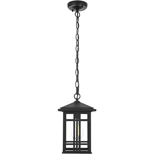Harley 1 Light 7.5 inch Black Outdoor Pendant